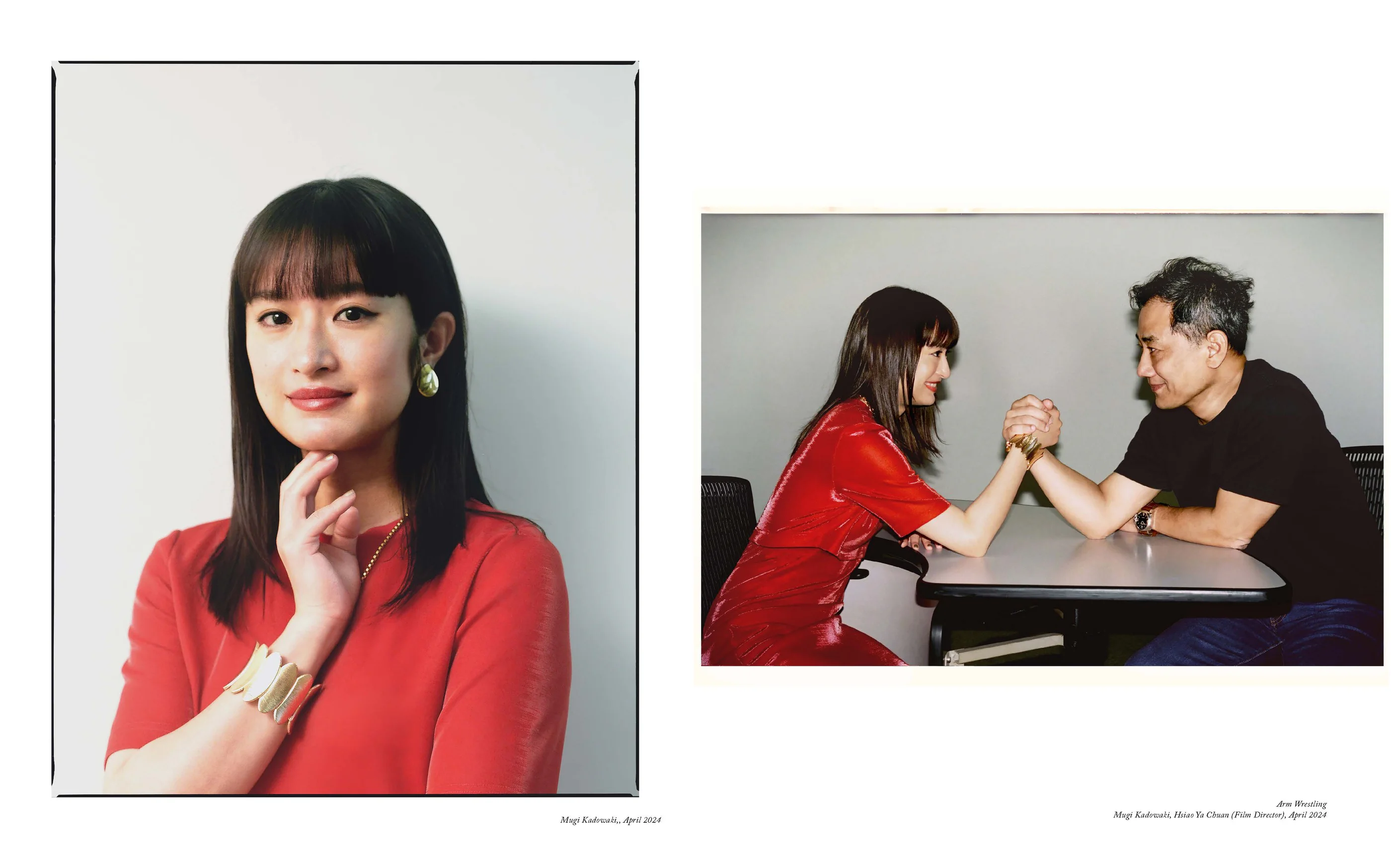 Esquire Japan: Old Fox editorial with Mugi Kadowaki and Hsiao Ya Chuan