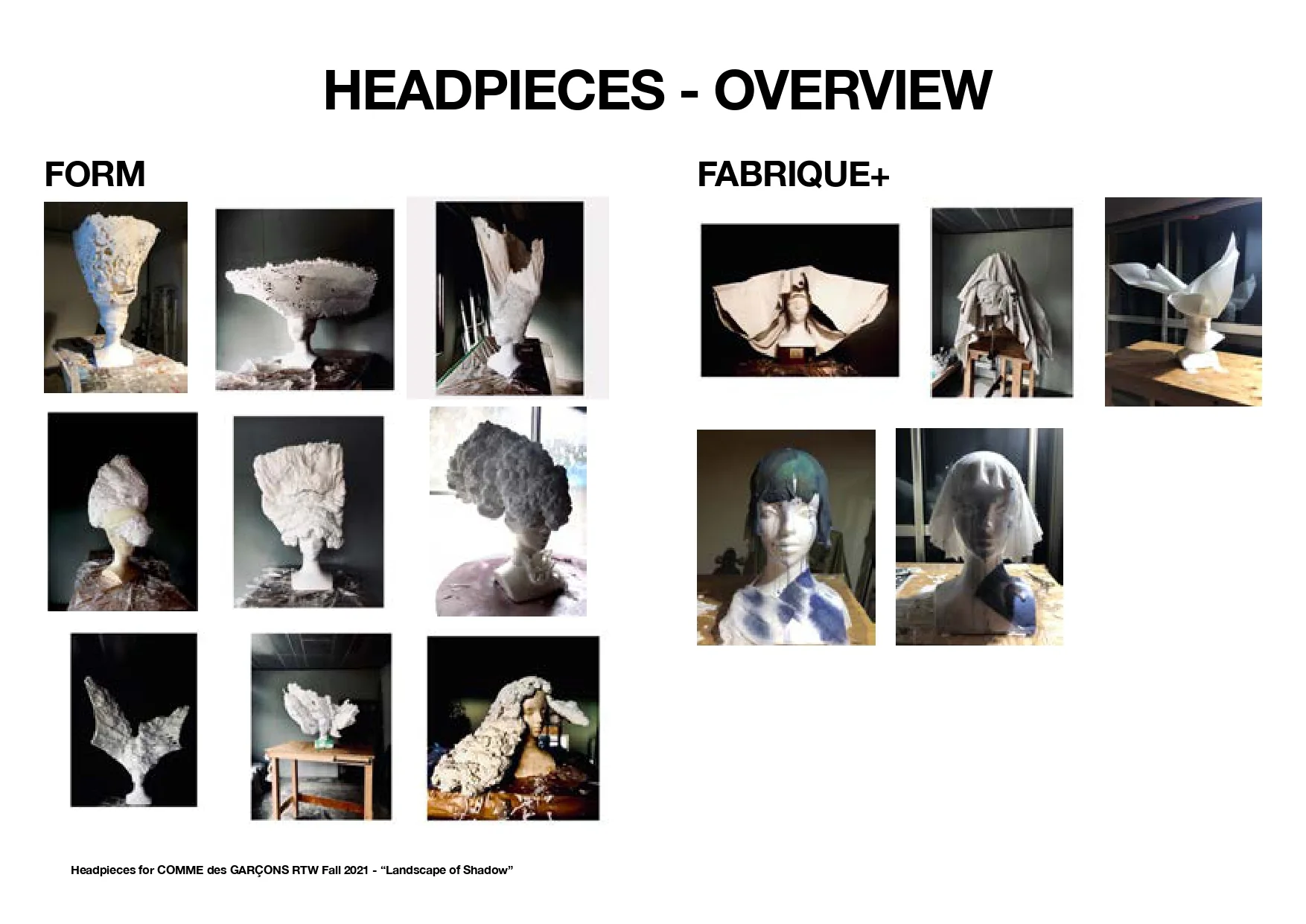 Project Sheet for COMME des GARÇONS