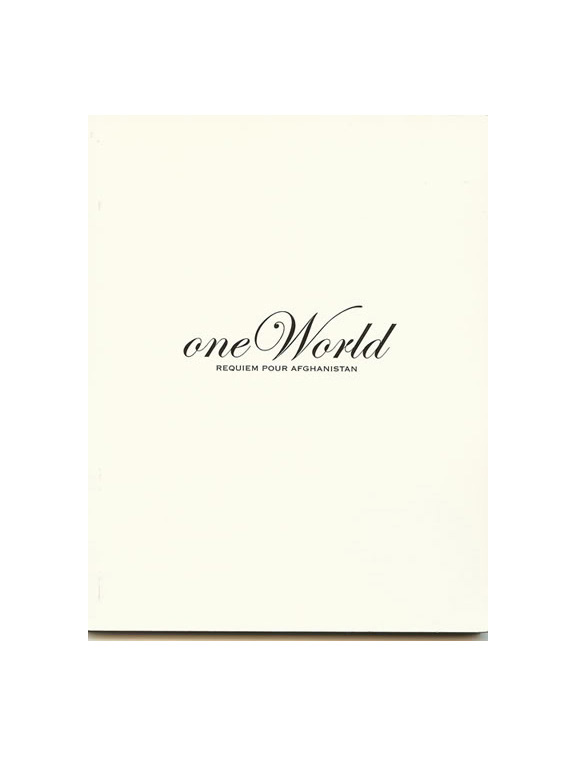 ONE WORLD art book and poetry publication by Takeo Yamada